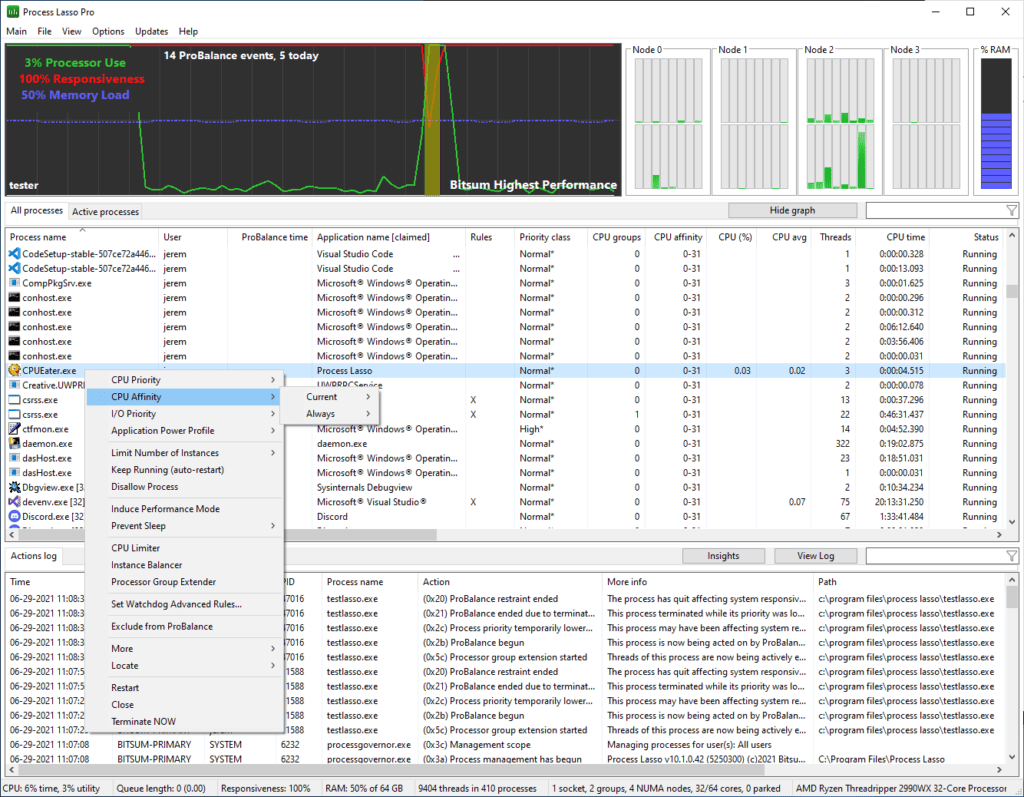 Process Lasso Pro Full Crack