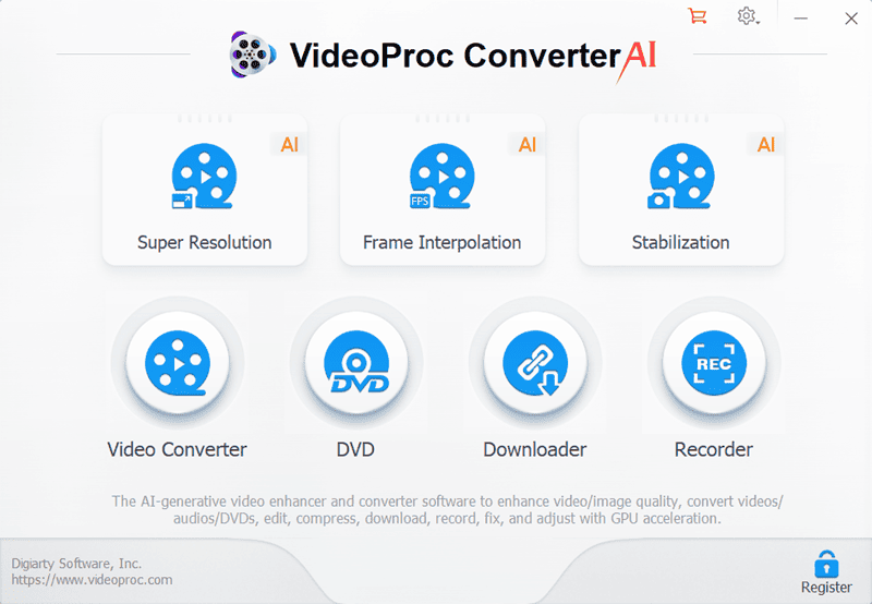 VideoProc Converter AI Full Descargar