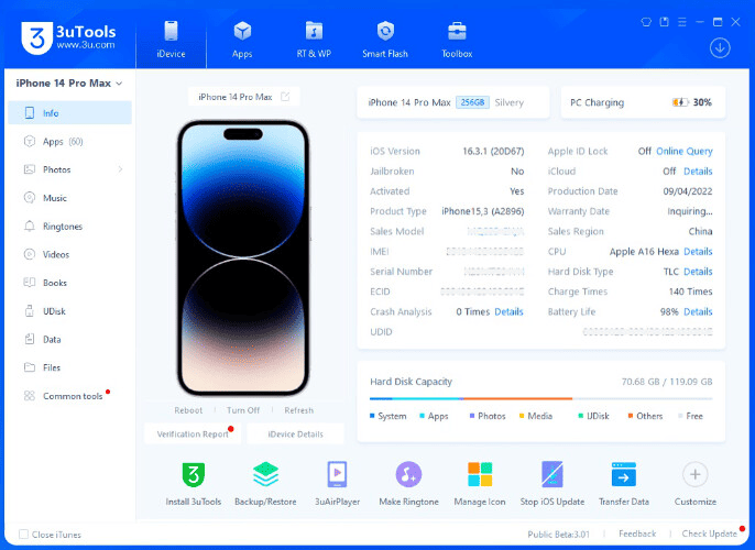 3uTools Descargar Gratis